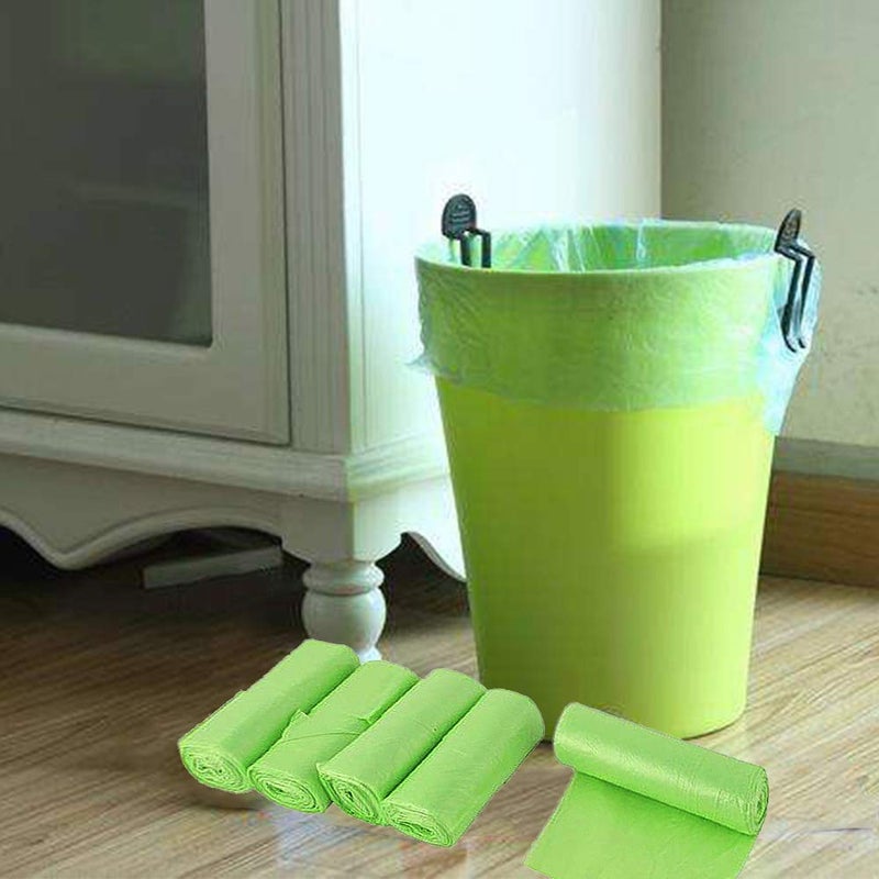 Techshare Trash Bags Biodegradable, Strong Rubbish Bags, Trash bags Recycling & Degradable Garbage Bags, Compostable Bags (Green, 13 Gallon) - Image 4